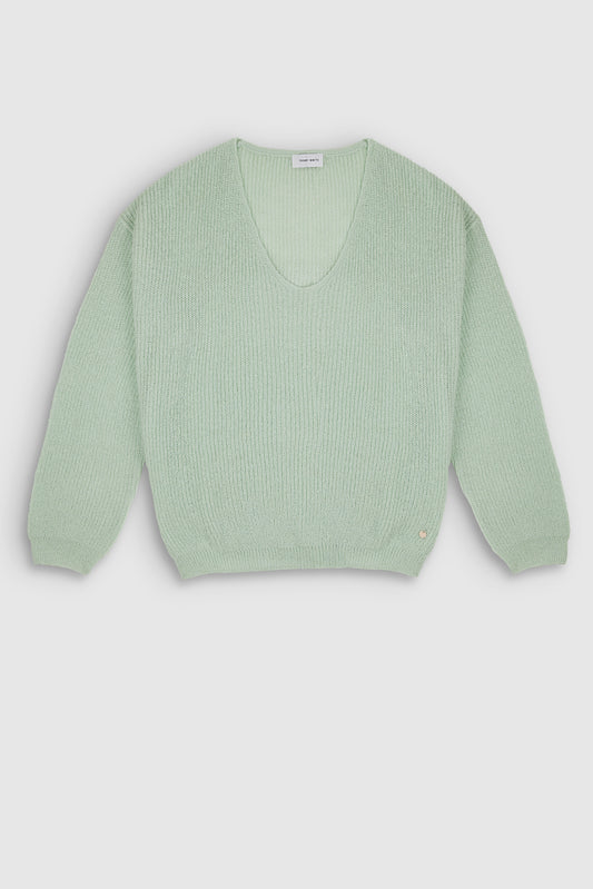 Achat Pull col V P-MAG STONE MINT