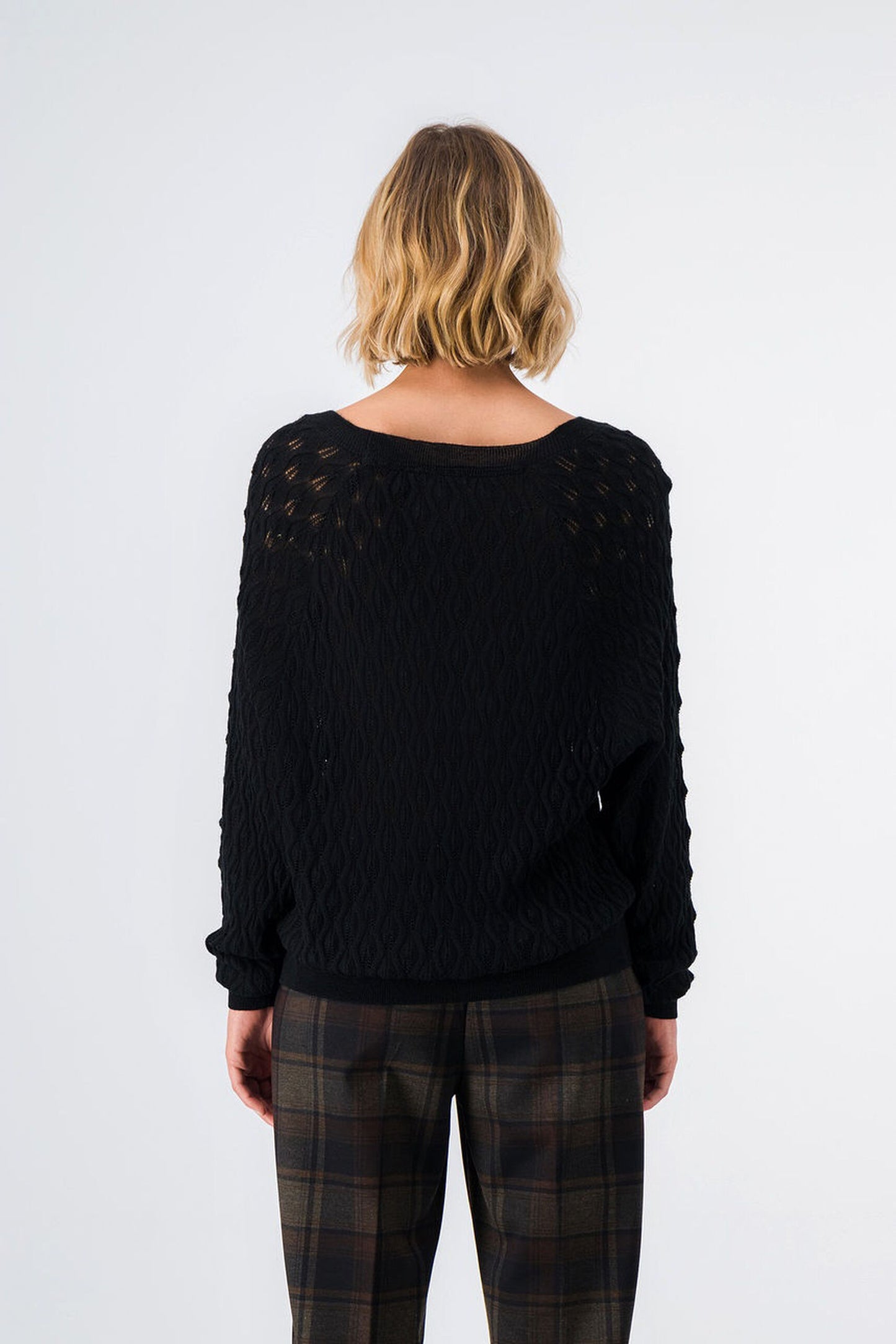 Pull col V LISON NOIR