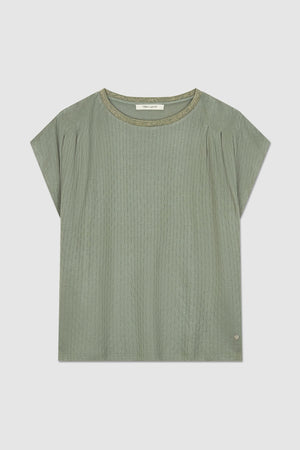 Top fluide en viscose BROOKE BALTIC GREEN