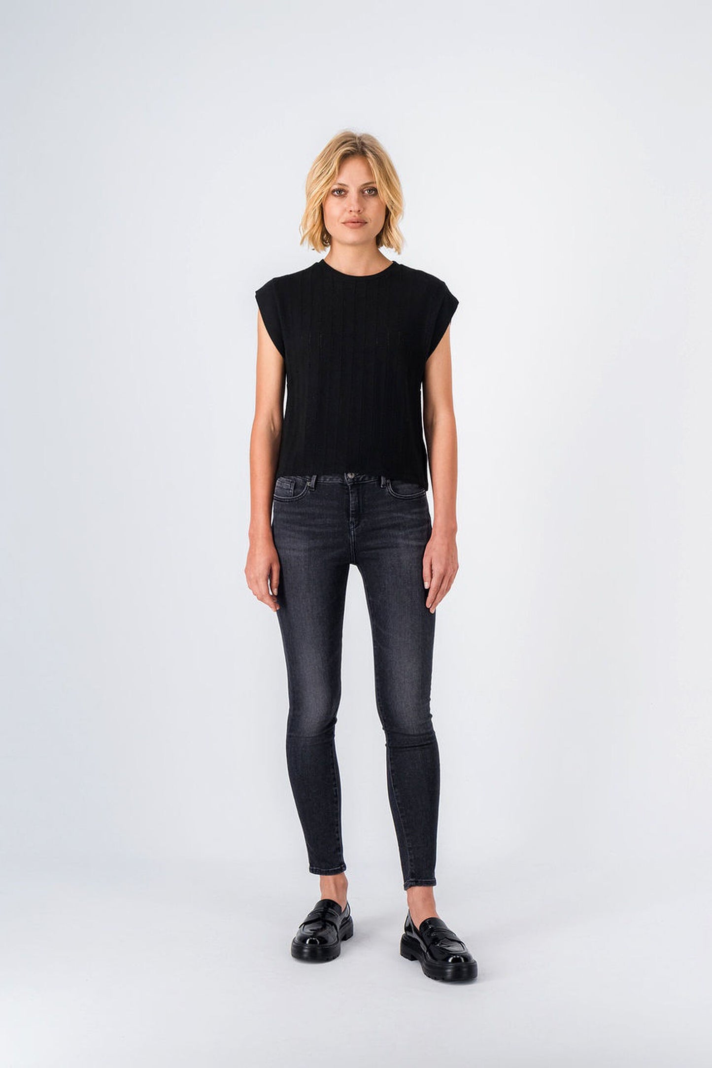 Top en maille ELISA NOIR