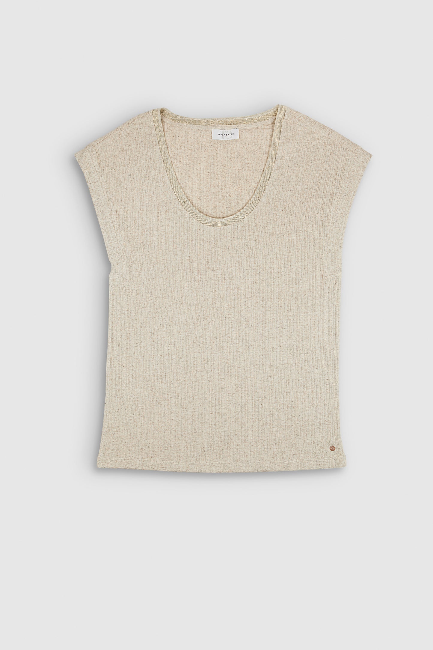 Top T-ANJA BEIGE ARGILE