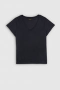 Top col V T-POETI DARK NAVY