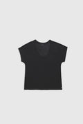 Top encolure danseuse T-STEPH NOIR