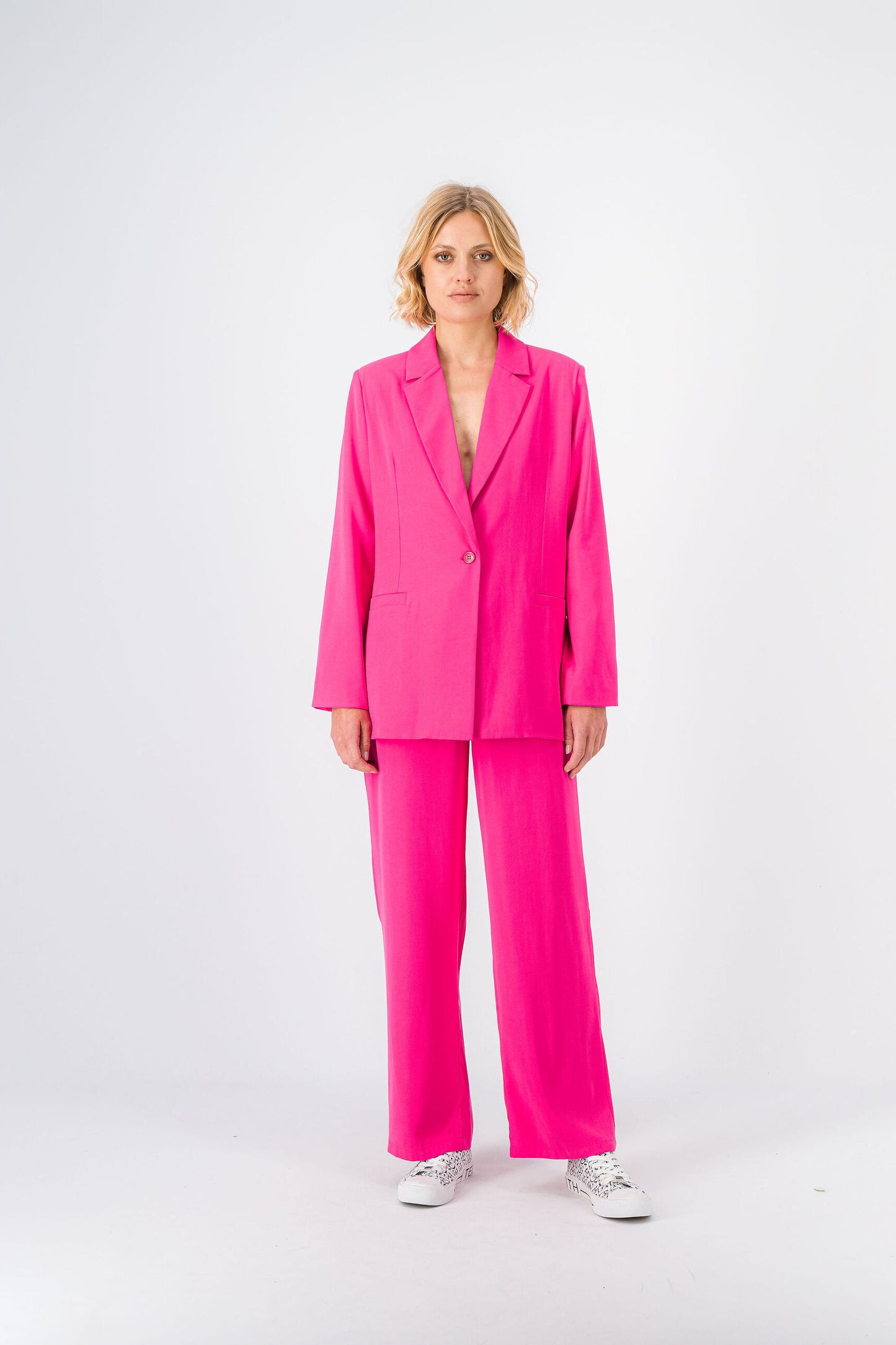 Veste tailleur droite ROSA FRESH PINK