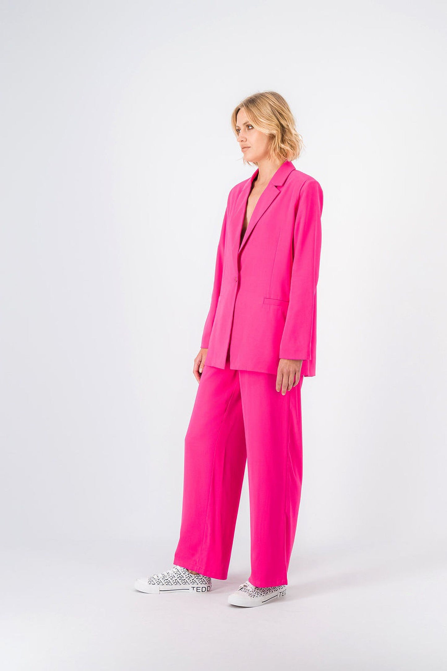 Veste tailleur droite ROSA FRESH PINK