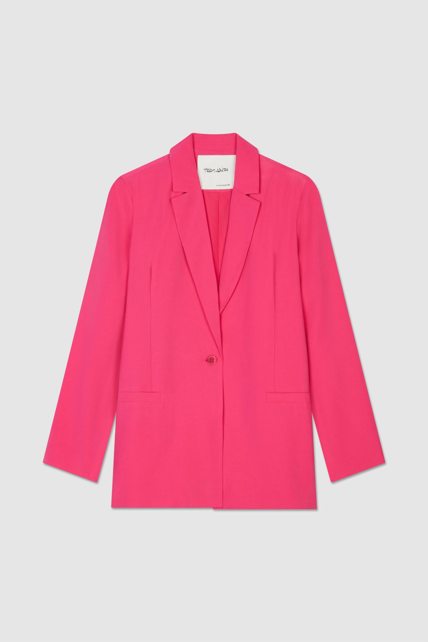 Veste tailleur droite ROSA FRESH PINK