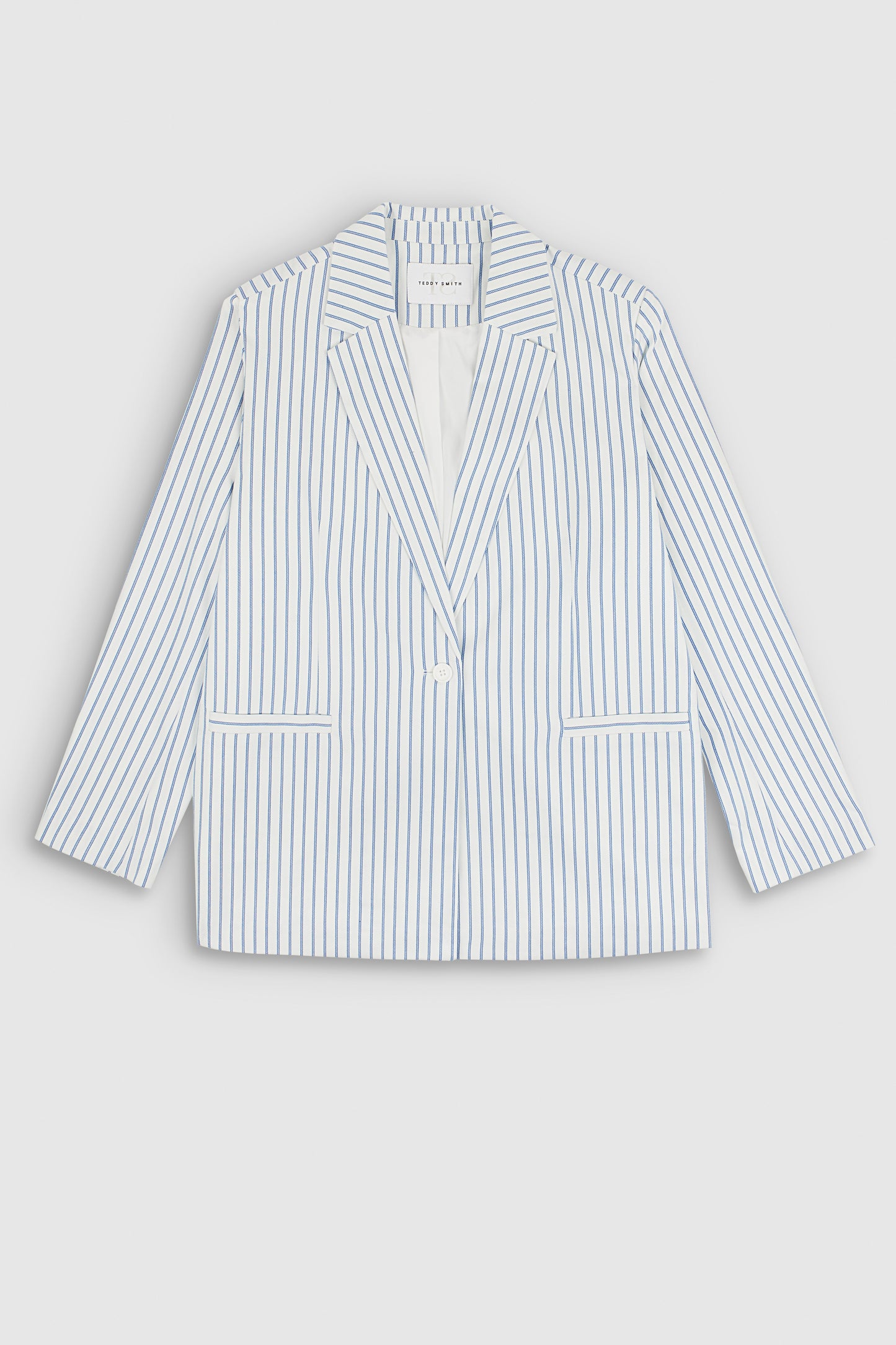 Veste V-ROSA STRIPE BLANC