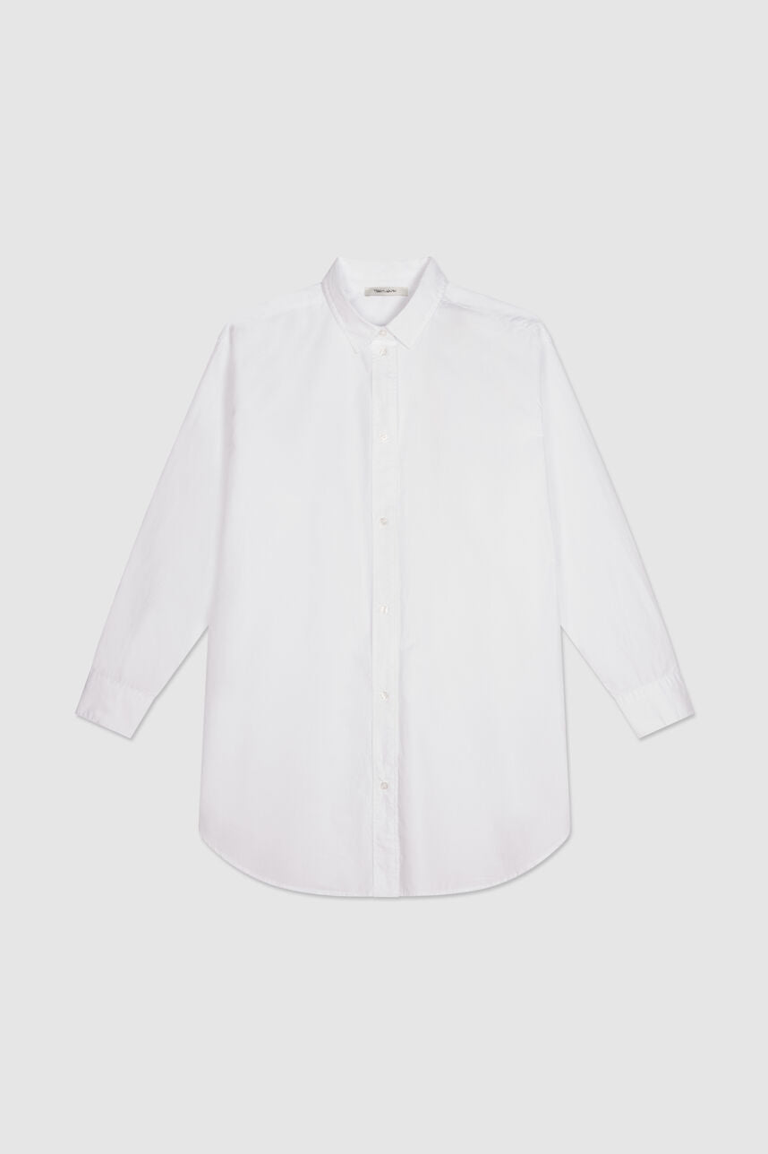 Chemise oversize en coton BASILY BLANC