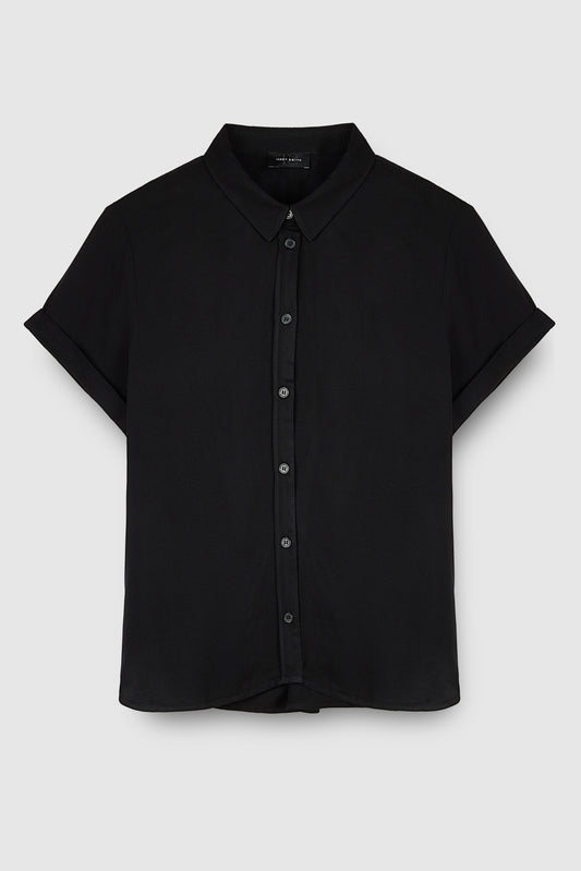 Achat Chemise manches courtes en viscose C-ELLIE NOIR