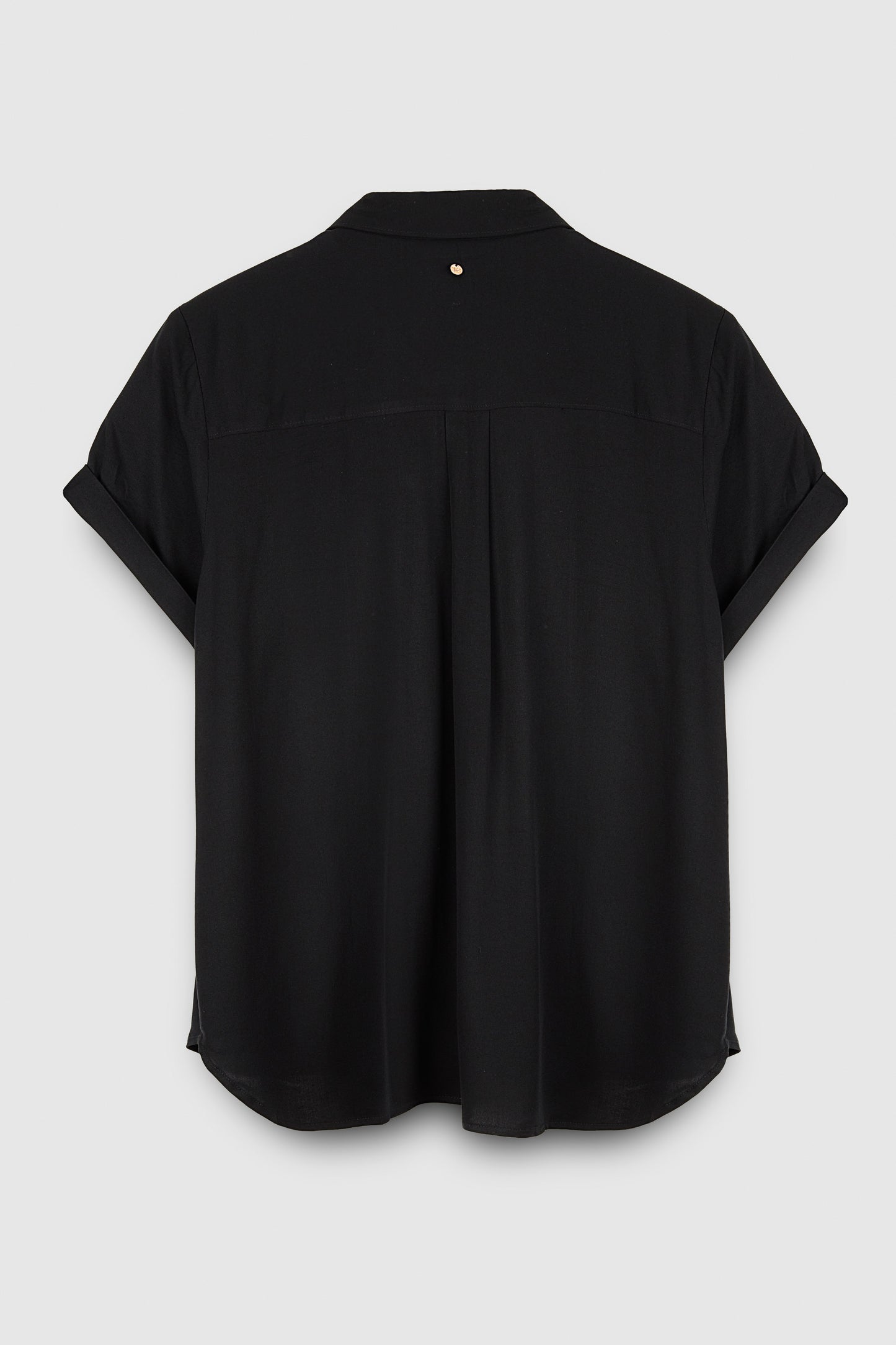 Chemise manches courtes en viscose C-ELLIE NOIR