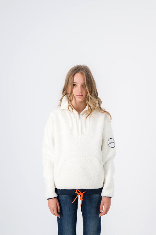 Achat Sweat sherpa CORA JR MIDDLE WHITE