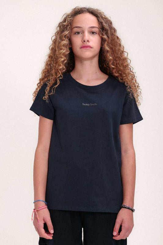 Achat T-shirt col rond T-RIBELLE MC JR TOTAL NAVY