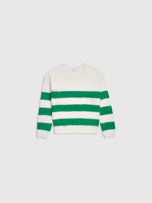 Achat Pull P-MOLLY STRIPES JR MIDDLE WHITE