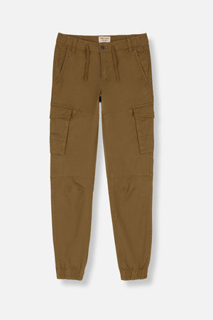 Pantalon coupe cargo bas resserré P-MURRAY CARGO CHATAIN