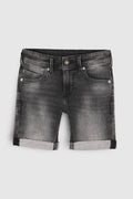 Bermuda denim coupe 5 poches SCOTTY 3 JR DEEP GREY