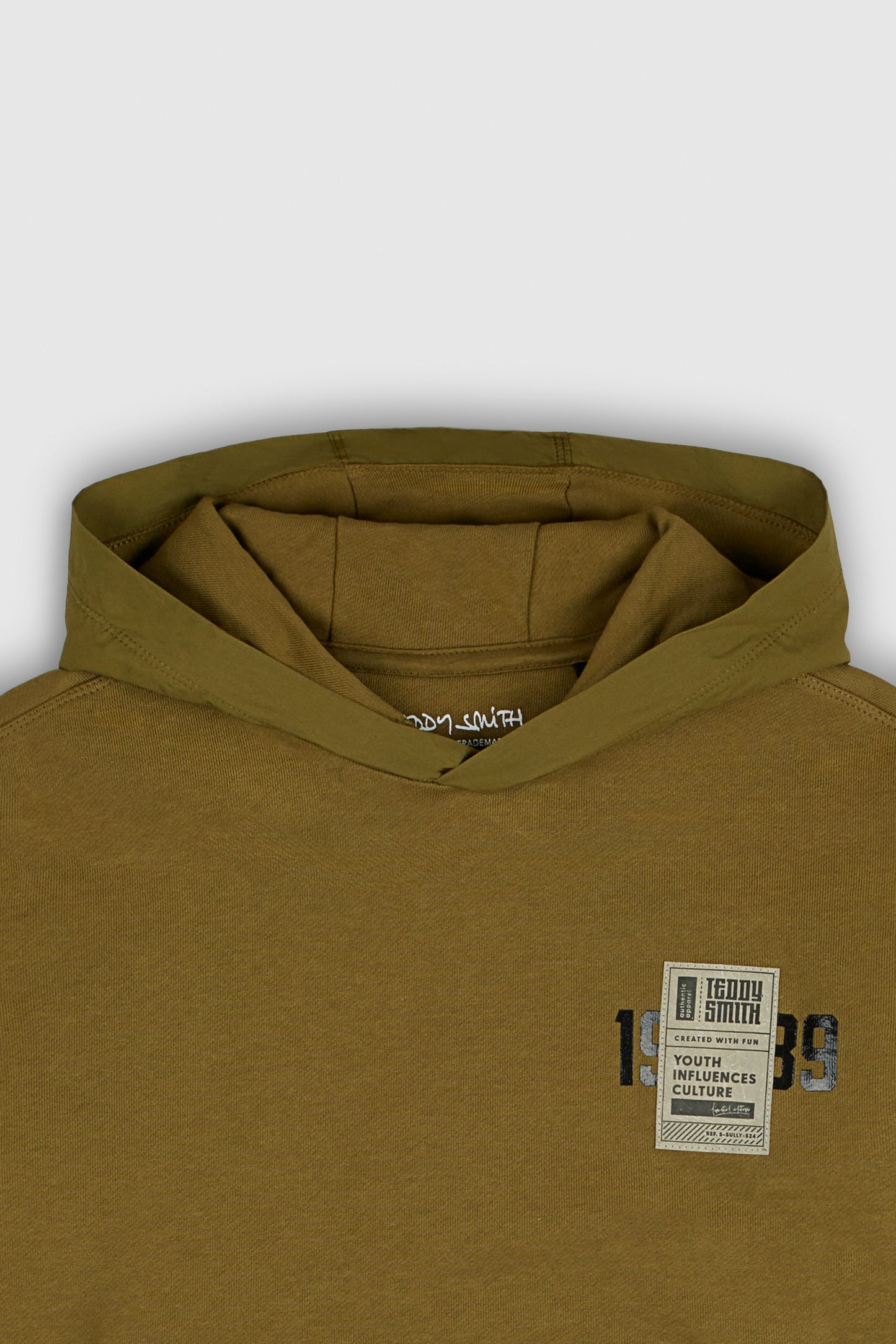 Sweat à capuche coupe large S-SULLY HOODY JR TROPICAL OLIVE