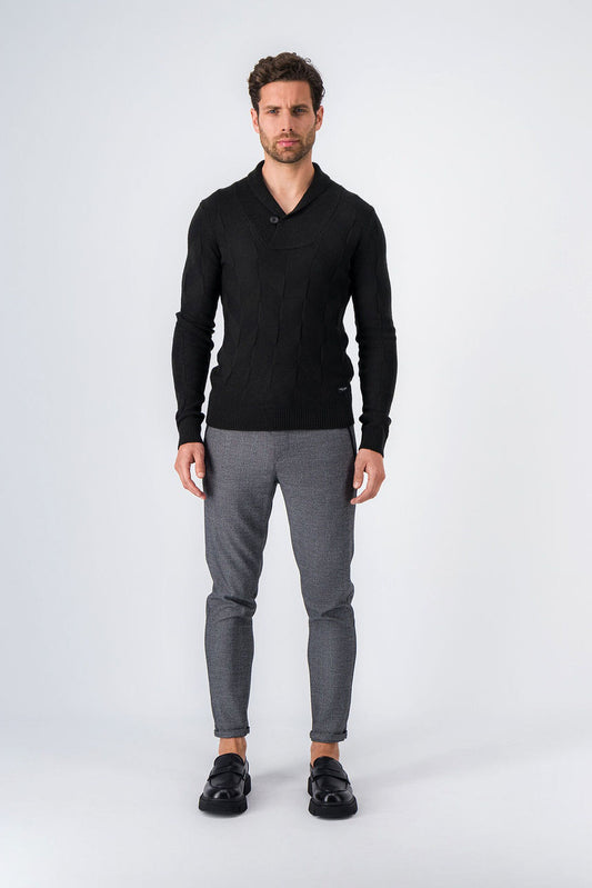 Achat Pantalon coupe slim PHARREL MELANGE BLACK