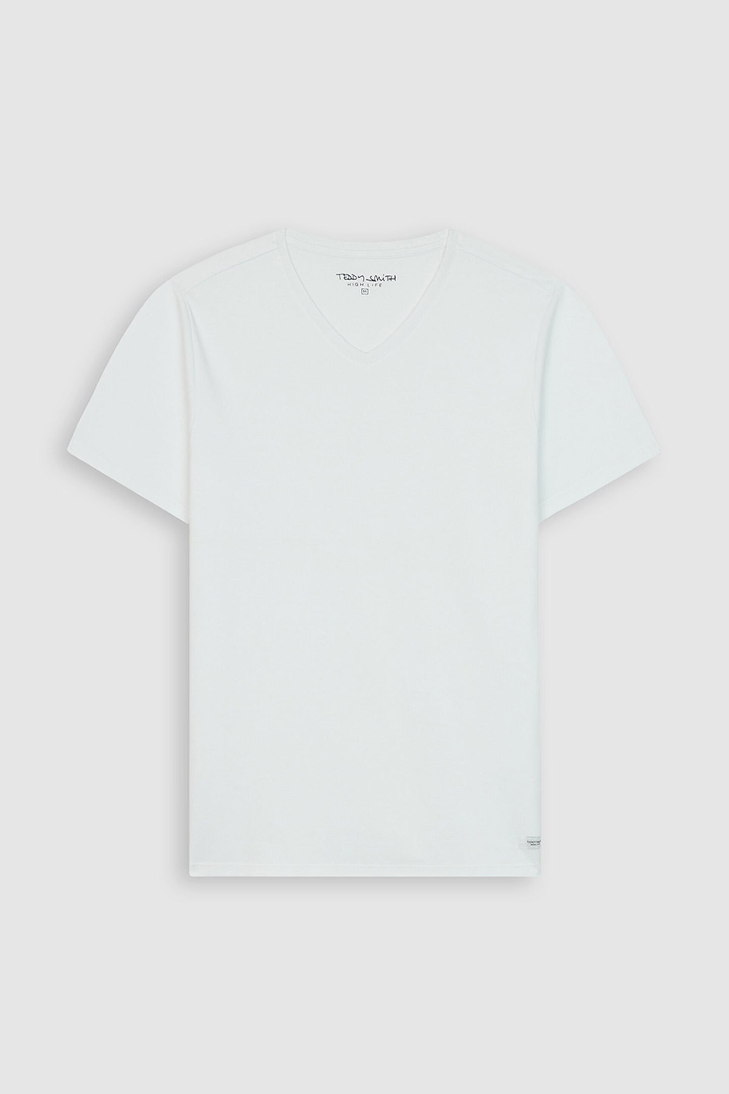 T-shirt col V EDGE MC BLANC