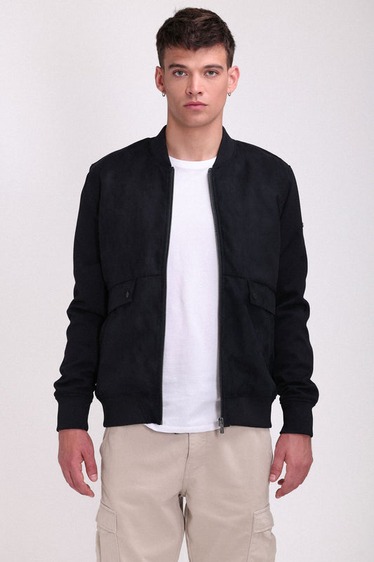 Achat Blouson zippé type bombers B-KERRY DARK NAVY