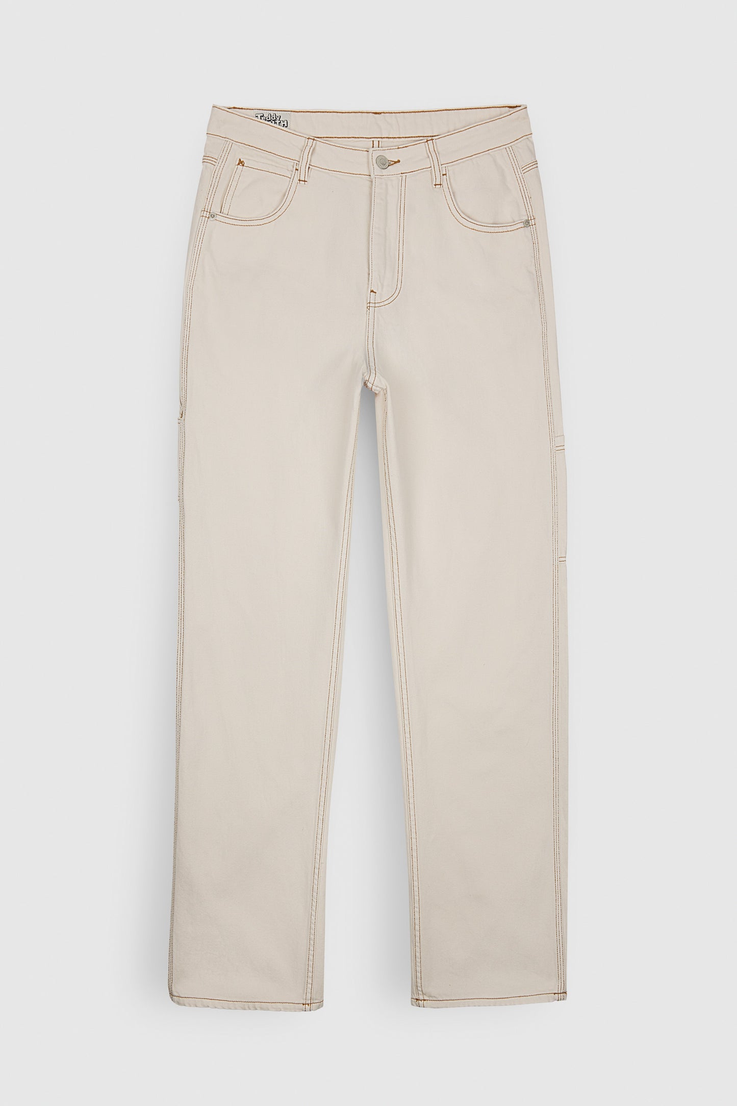 Pantalon charpentier COLOR MIDDLE WHITE