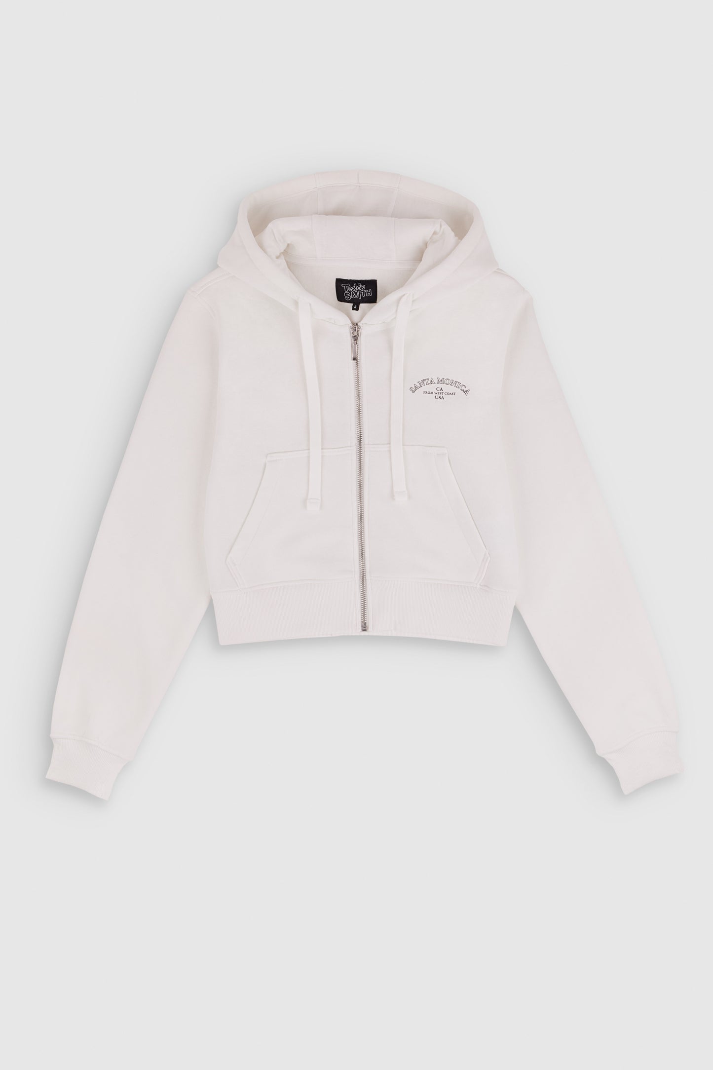 Sweat zippé à capuche G-HOPE HOODY ZI BLANC