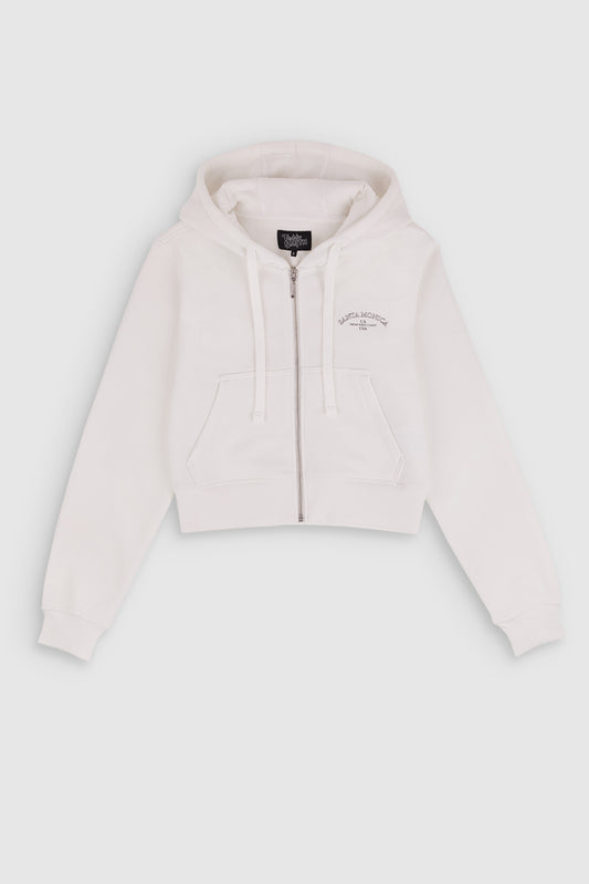 Achat Sweat zippé à capuche G-HOPE HOODY ZI BLANC