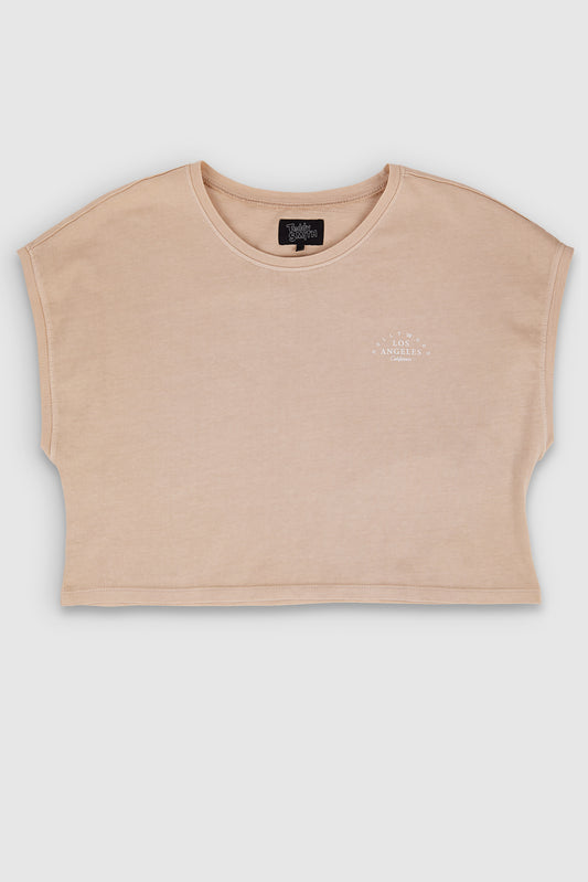 Achat T-shirt TEE OVER BEIGE