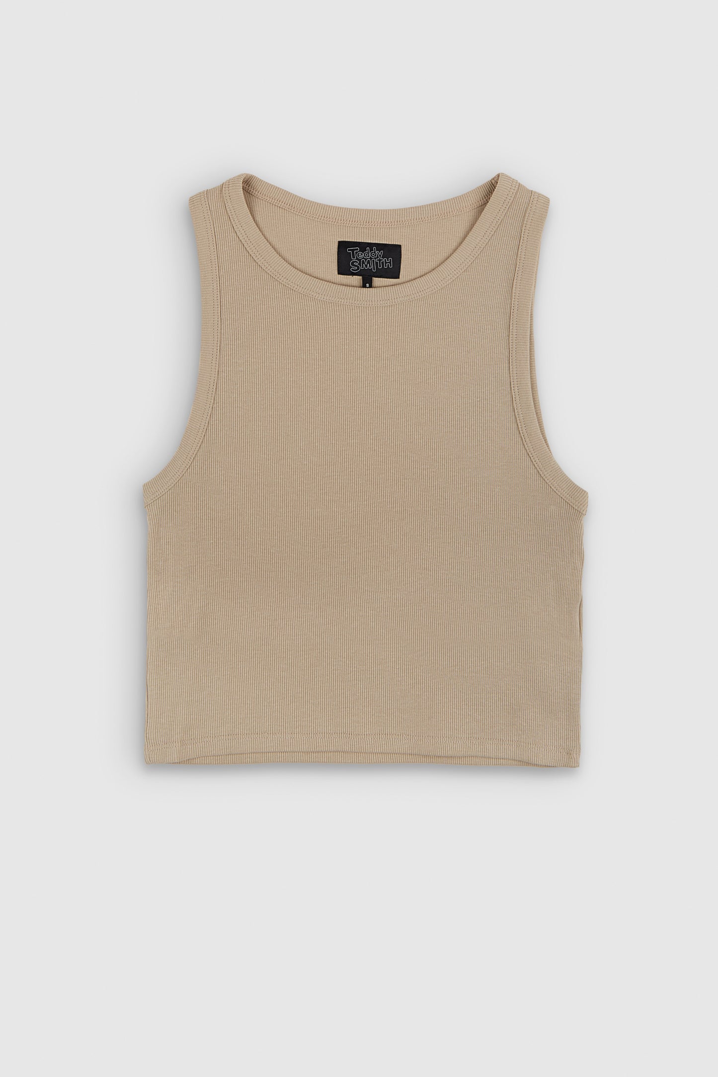 Top sans manches DEB US RIB BEIGE