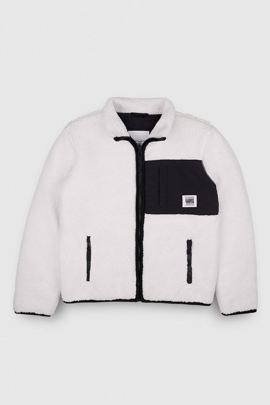 Achat Blouson B - SHERP JR MIDDLE WHITE - 10 - Teddy Smith