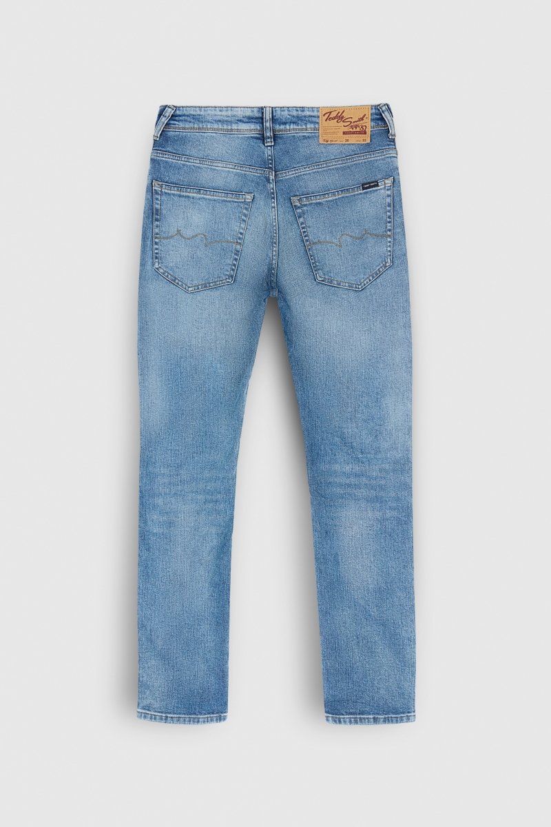 Jean coupe droite REG longueur 32 VINTAGE/INDIGO - 28 - Teddy Smith