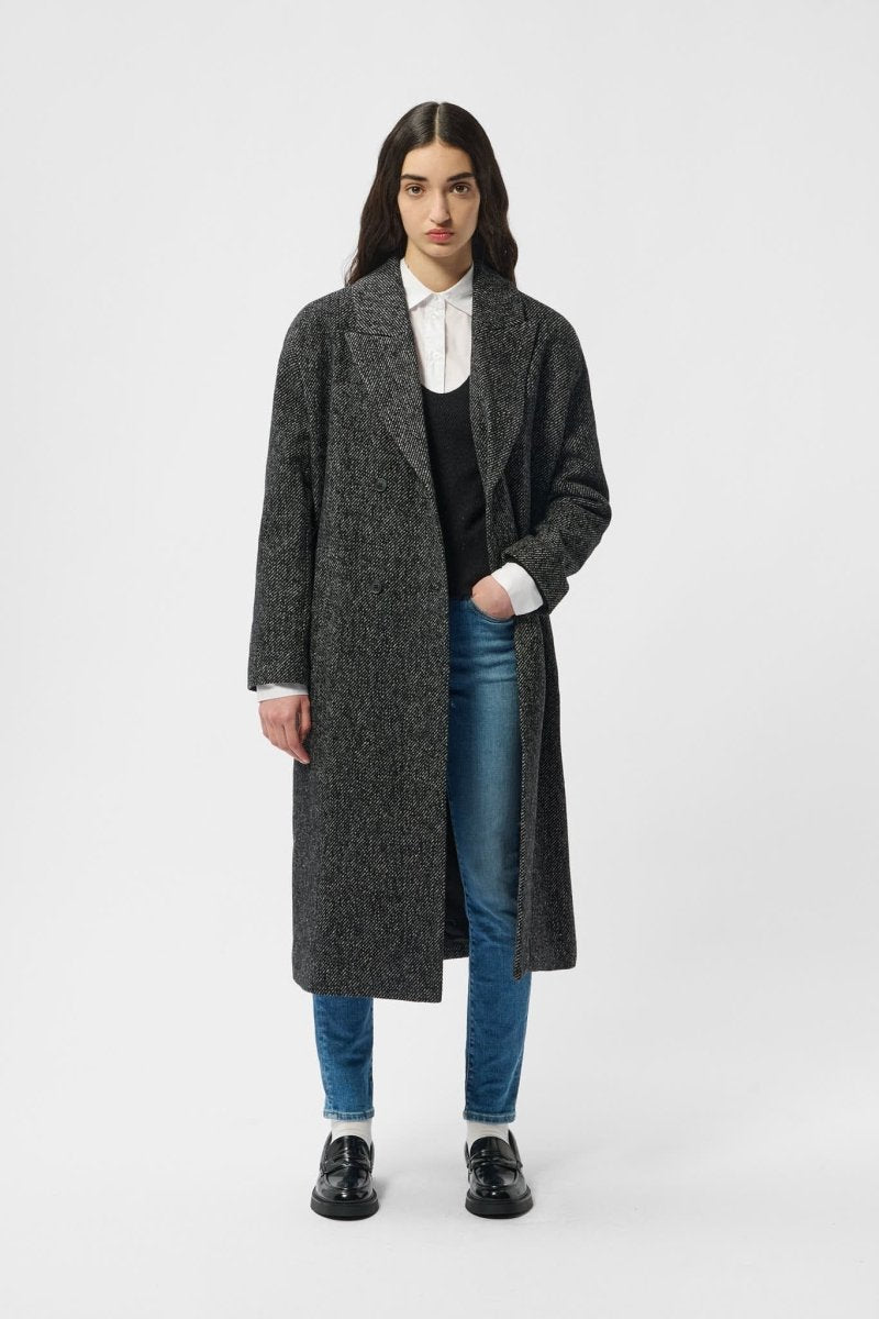 Manteau M - NORA MELANGE BLACK - XS - Teddy Smith