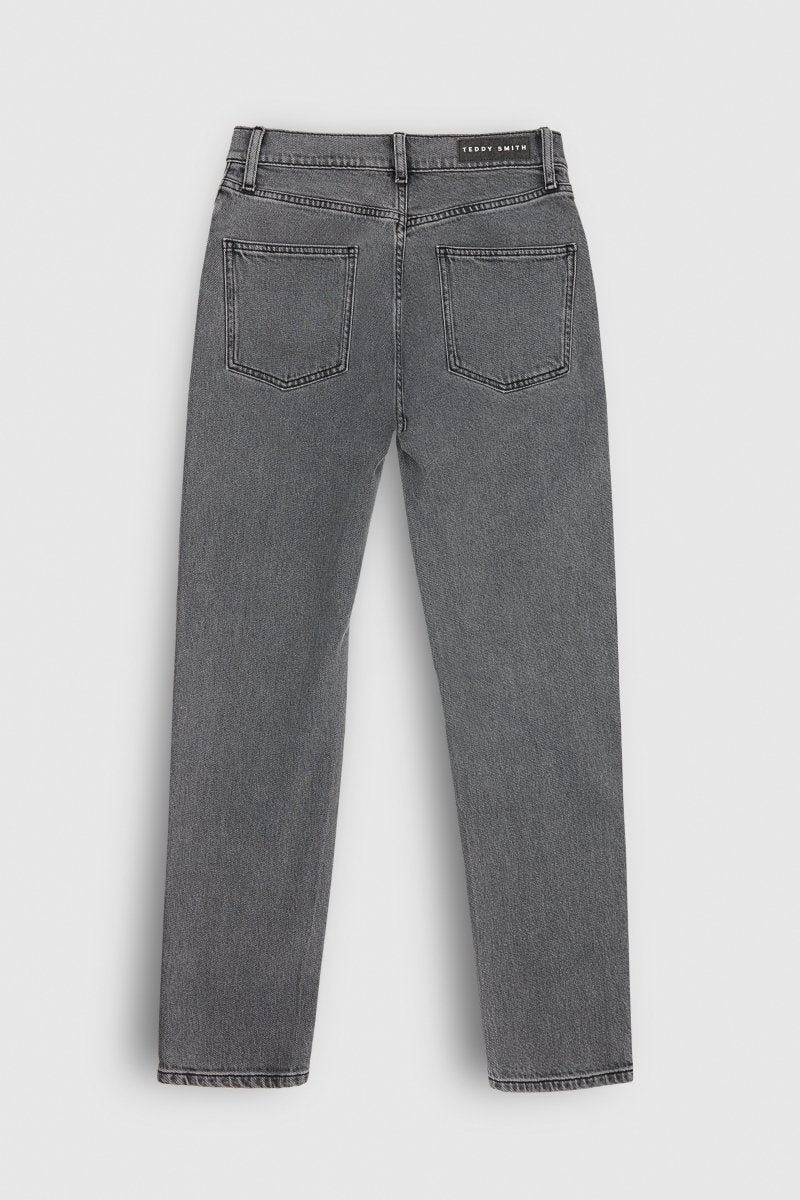 Pantalon denim coupe 5 poches mom PMOM GREY - 24 - Teddy Smith