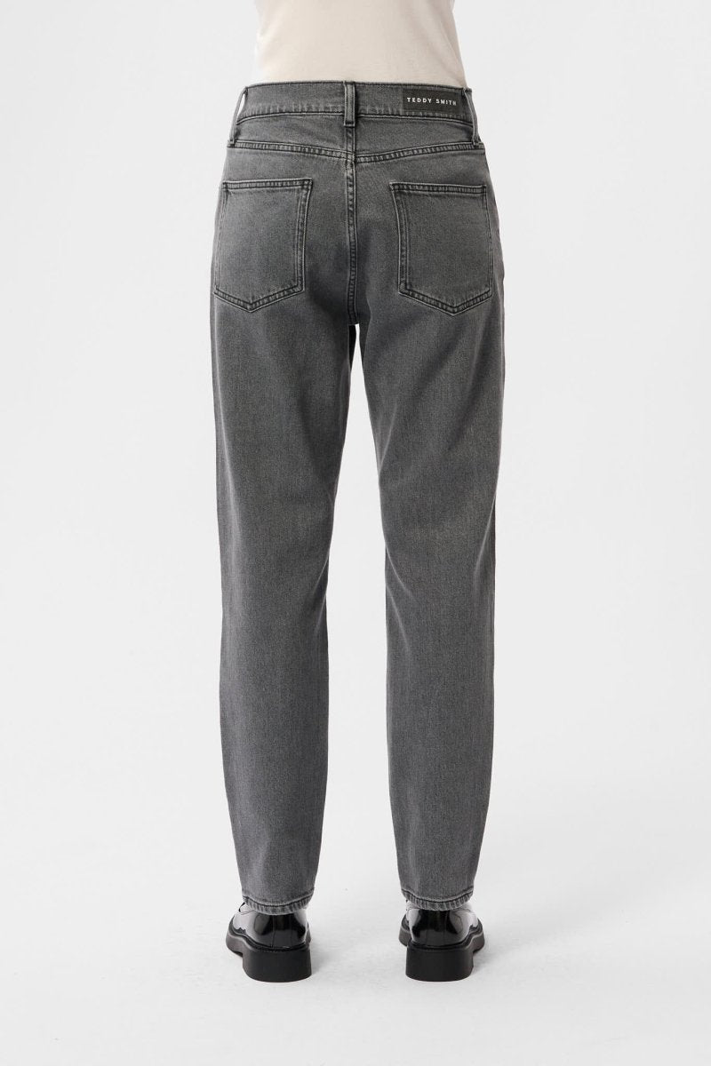 Pantalon denim coupe 5 poches mom PMOM GREY - 24 - Teddy Smith