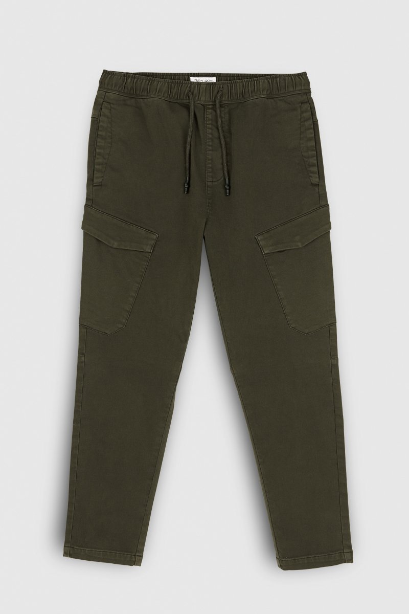 Pantalon P - PIKY CARGO RAVEN KAKI - XS - Teddy Smith