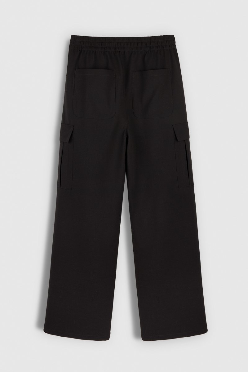 Pantalon P - ROSALY CARGO NOIR - XS - Teddy Smith