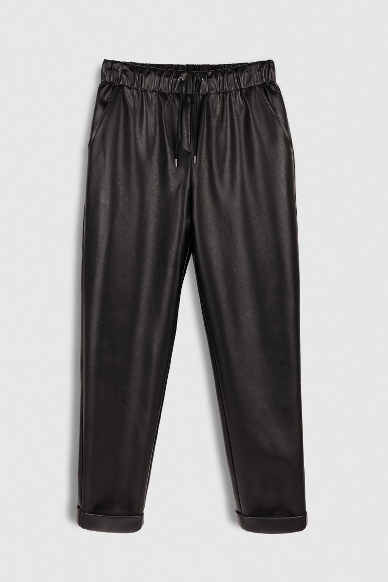 Pantalon TEDDY SIMILI NOIR - XS - Teddy Smith