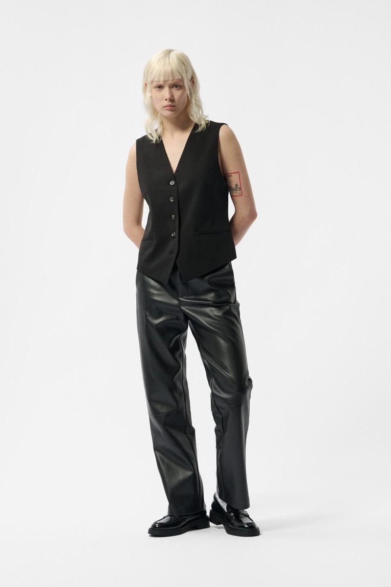 Pantalon TEDDY SIMILI NOIR - XS - Teddy Smith