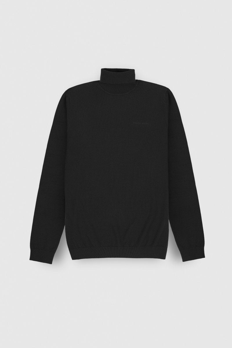 Pull col roulé P - MARICK NOIR - S - Teddy Smith