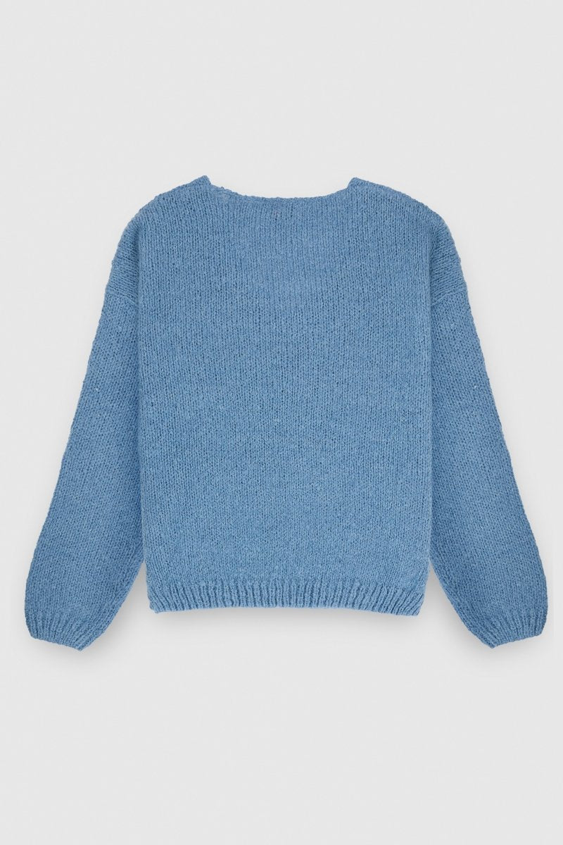 Pull col V MOLLY CORONET BLUE - XS - Teddy Smith