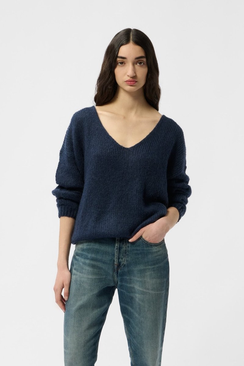 Pull col V P - MOLLY TOTAL NAVY - XS - Teddy Smith