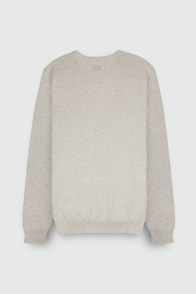 Pull col V PULSER 3 BLANC IVOIRE CHINE - S - Teddy Smith