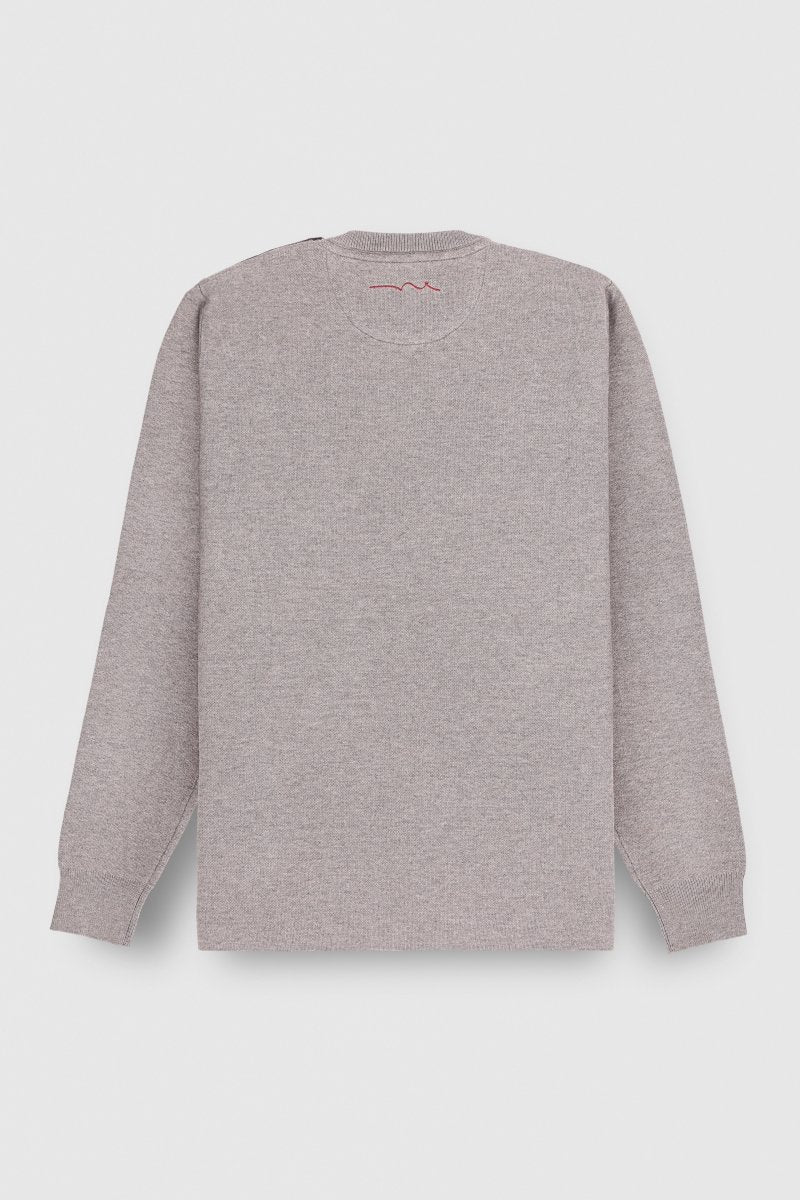 Pull P - ELIAS GRIS CHINE MOYEN - S - Teddy Smith