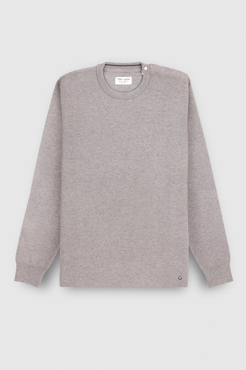 Pull P - ELIAS GRIS CHINE MOYEN - S - Teddy Smith