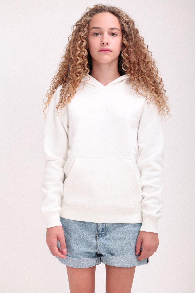 Sweat à capuche NEW SOLY Junior MIDDLE WHITE/PRINT 1 - 10 - Teddy Smith