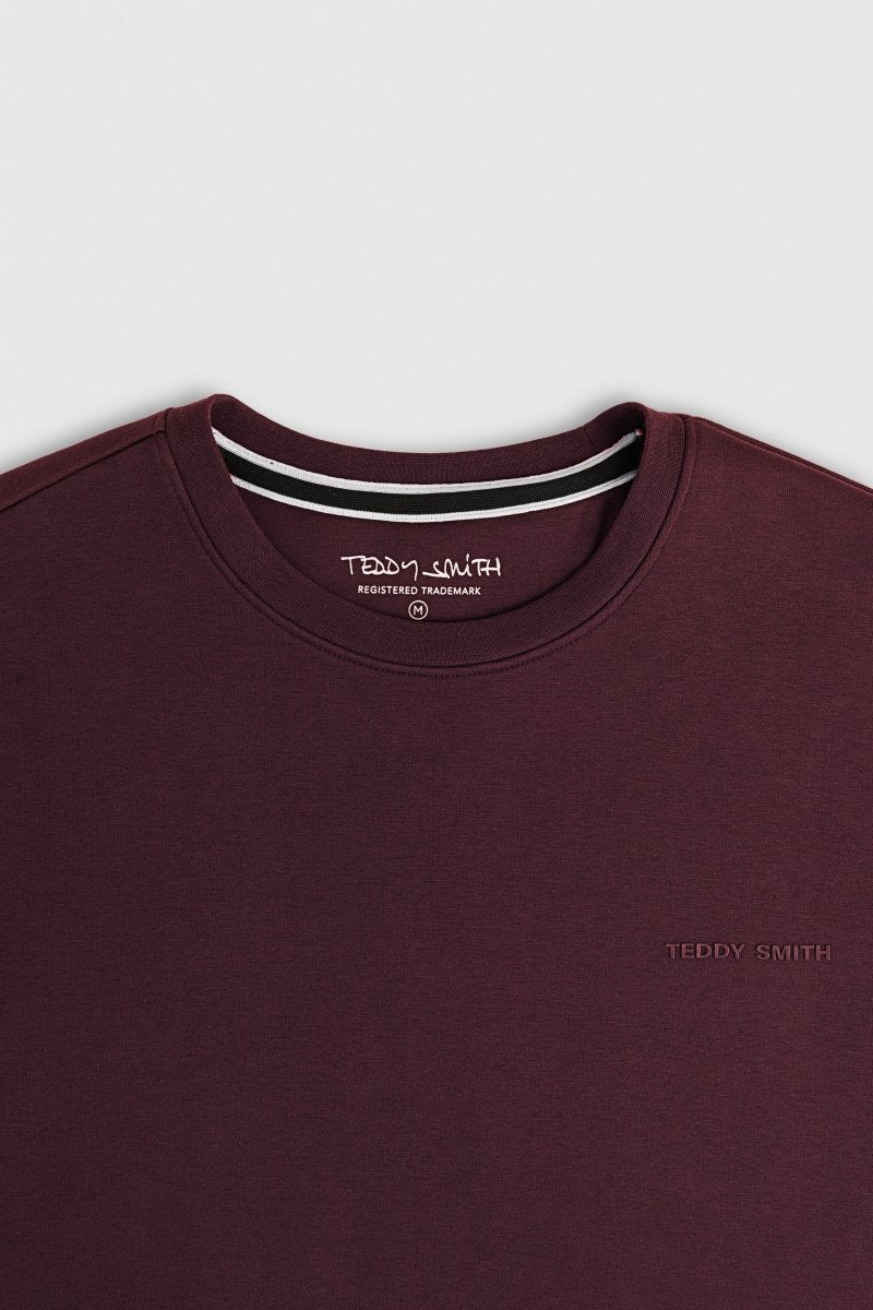 Sweat col rond S - NARK RC DARK WINE - S - Teddy Smith