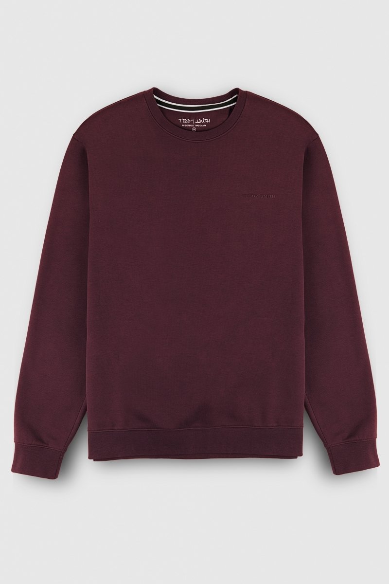 Sweat col rond S - NARK RC DARK WINE - S - Teddy Smith