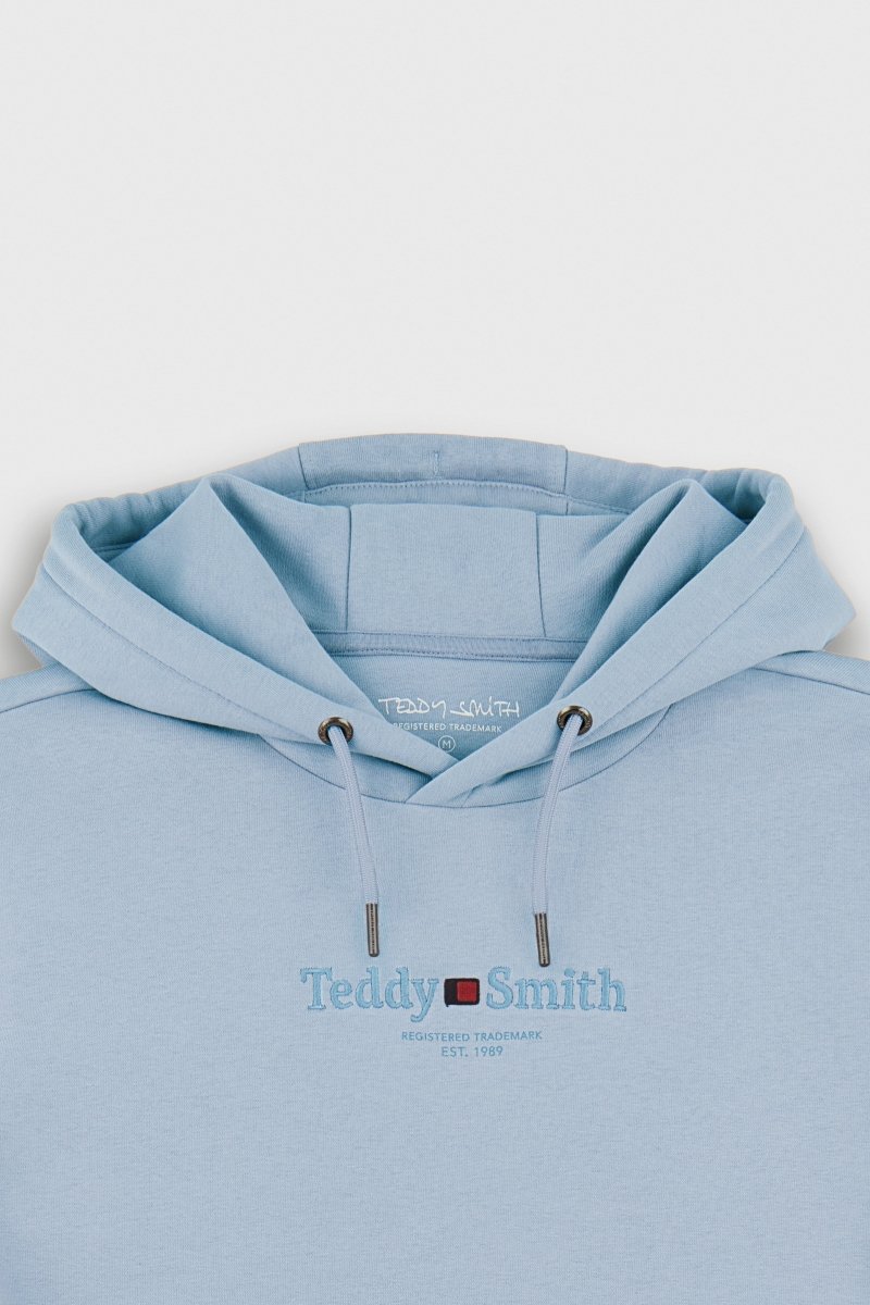 Sweat S - JIM HOODY BLEU ECUME - S - Teddy Smith