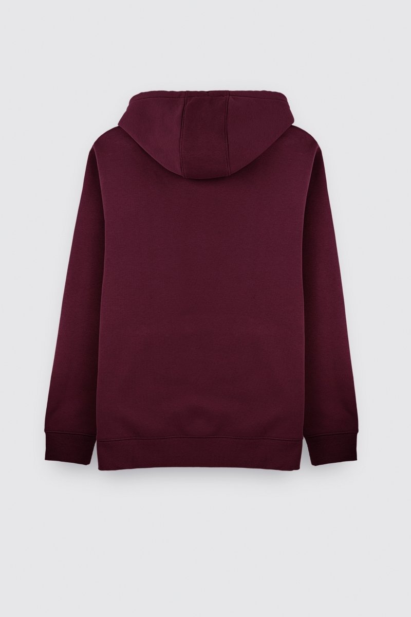 Sweat S - JIM HOODY DARK WINE - S - Teddy Smith