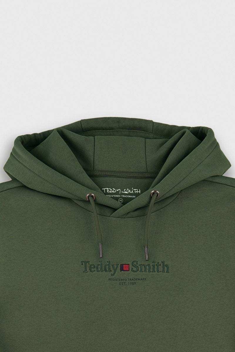 Sweat S - JIM HOODY MILITARY KAKI - S - Teddy Smith