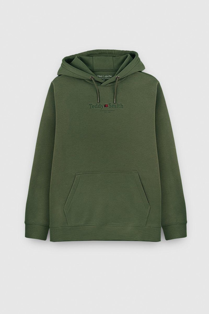 Sweat S - JIM HOODY MILITARY KAKI - S - Teddy Smith